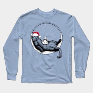 Christmas Cat Long Sleeve T-Shirt